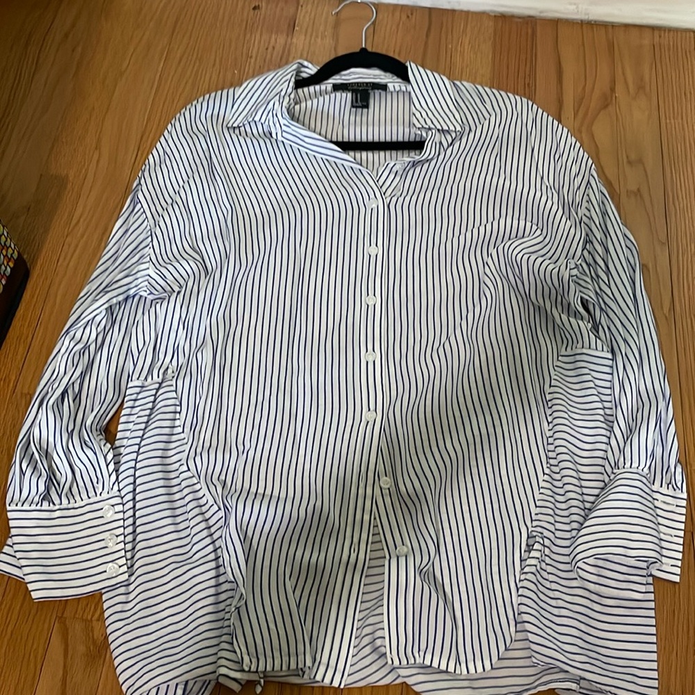 Women’s oversized button down shirt